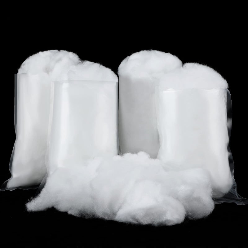 Leitee 4 Bags 600g Christmas Fake Snow Fiber Artificial Snow Fluffy Fake Snow Faux Snow Decorations for Indoor Mantel Winter Christmas Tree Village Supplies