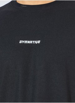 Styli Oversized Slogan Training T-Shirt with Pintuck Detail  - Image 3