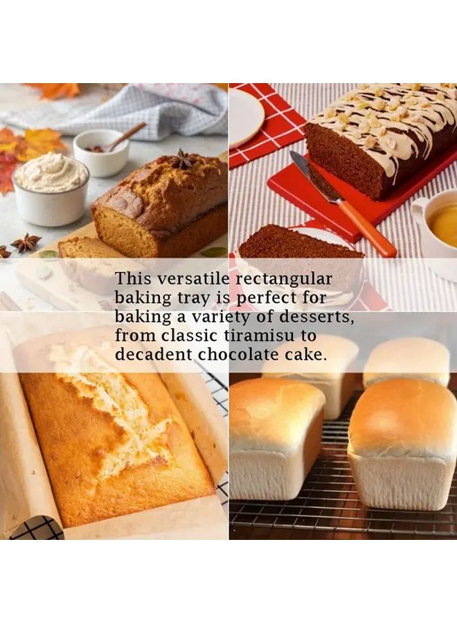 3pcs Nonstick Aluminum Baking Pans Set for Bread Cheesecake Meat Rolls - Image 2