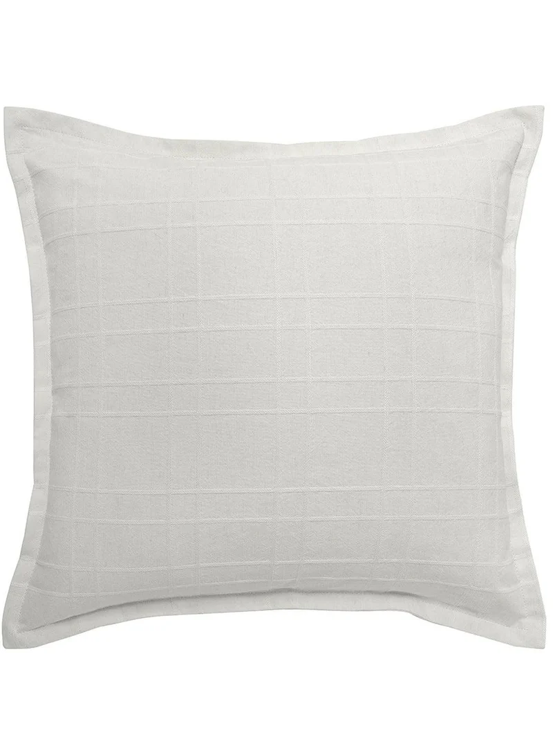 KNOT HOME Cushion Lenora Bianca (with filler) Pillow Knot Home Cover Set for Modern Sofa Contemporary Living Room Bedroom and Office Soft Washable