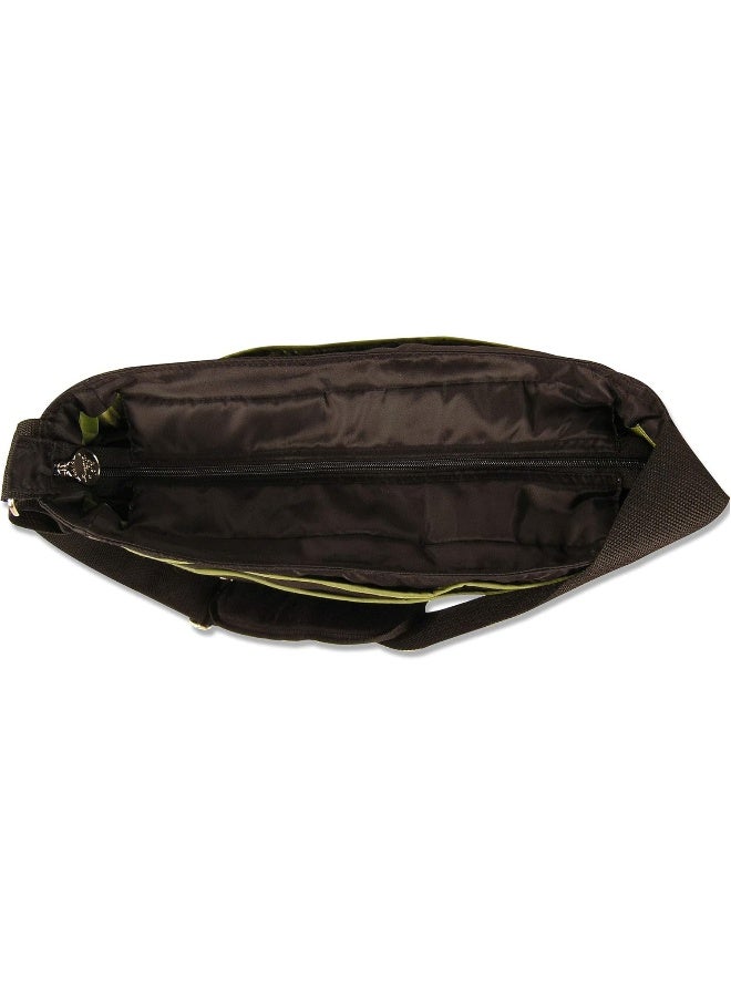 Trend Lab Black with Avocado Ultimate Hobo Style Tote Diaper Bag with Shoulder Strap - Image 4