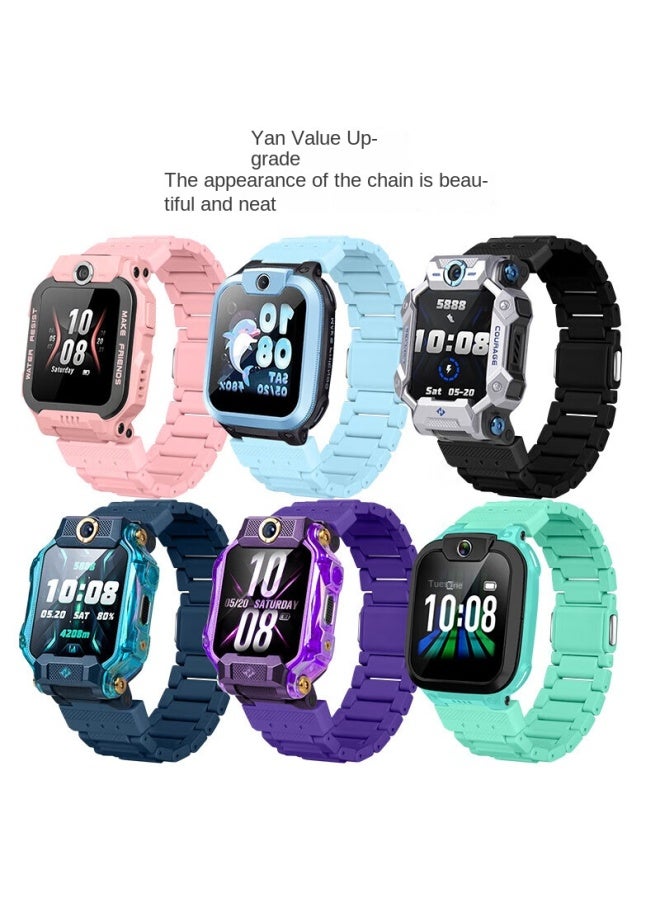Ten Flashes Tenflash Kids Smart Watch Band Z10/z9/z8a Magnetic Buckle Wristband For Z7s/z6p/z6/z3/d3/z2/q2a/d2/q1a/z5a Blue Ocean - Image 1
