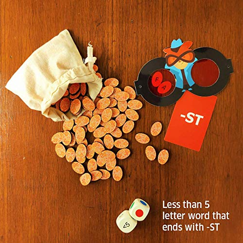 Chalk and Chuckles Super Word Spy - Fun Family Word Game, Kids and Adults Age 8 and Up (8-99 Yrs), Educational Board Games for Girls, Boys 10 Years, Birthday Gifts for Kids - Image 5