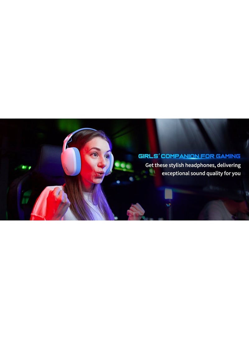 أونيكوما سماعة ONIKUMA B2 ثلاثية الاتصال (سلكي + بلوتوث + 2.4G) بدرايفر 40 مم – لون أبيض - Image 3