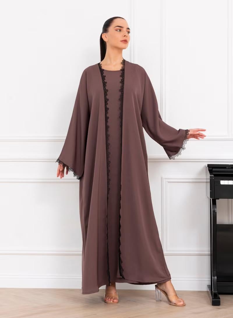 Nikias Abaya Set With Matching Inner - Image 1