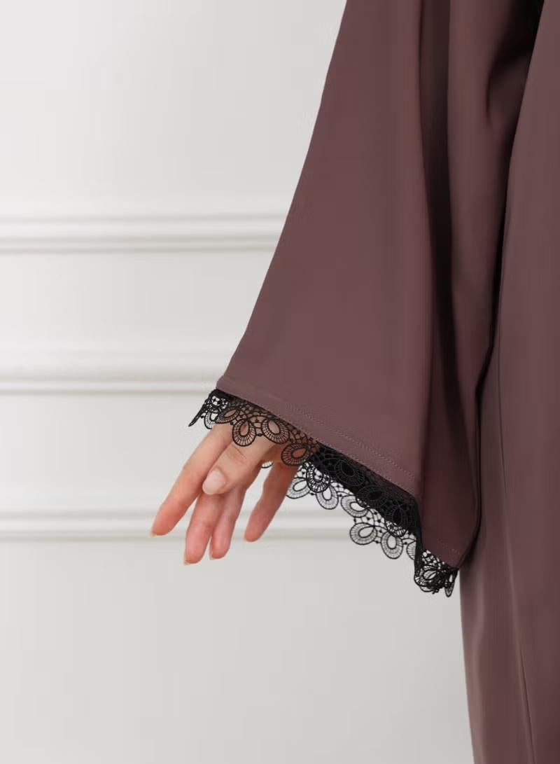 Nikias Abaya Set With Matching Inner - Image 3