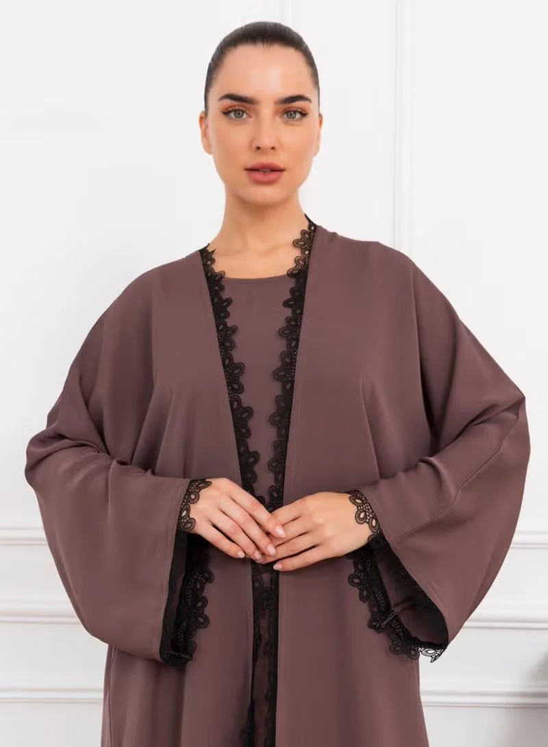 Nikias Nikias Abaya Set With Matching Inner