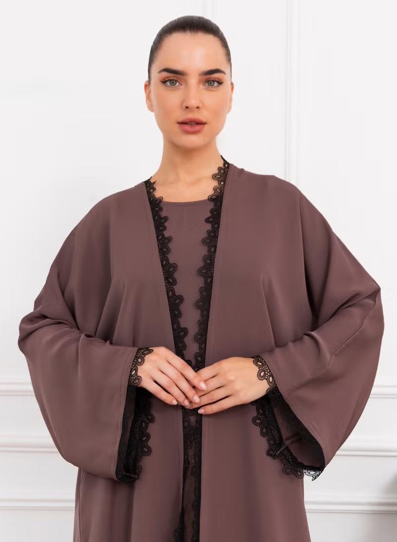 Nikias Abaya Set With Matching Inner - Image 2