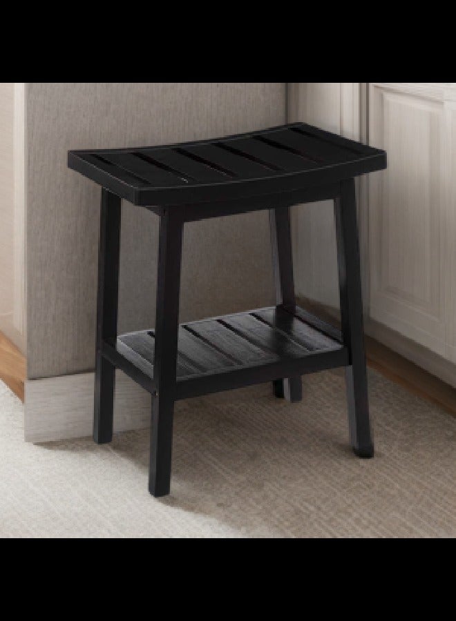 LOFT BAMBOO,BENCH,L40XP25XH46CMS,BLACK-174605A - Image 1