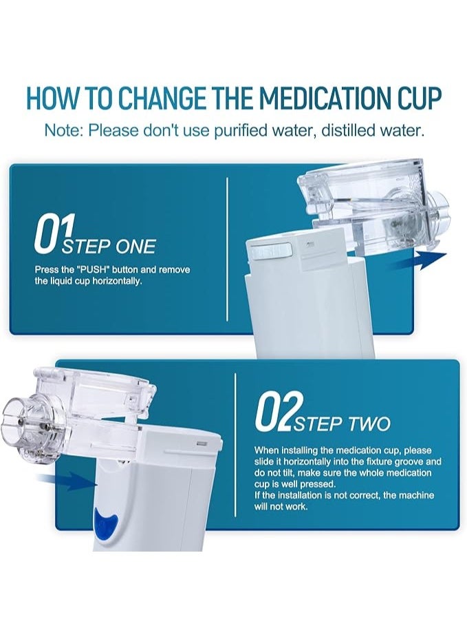 Portable Quiet Inhaler Device for Adults and Children – Includes Mouthpiece and Two Masks, Ideal for Home and Travel Use - Image 2