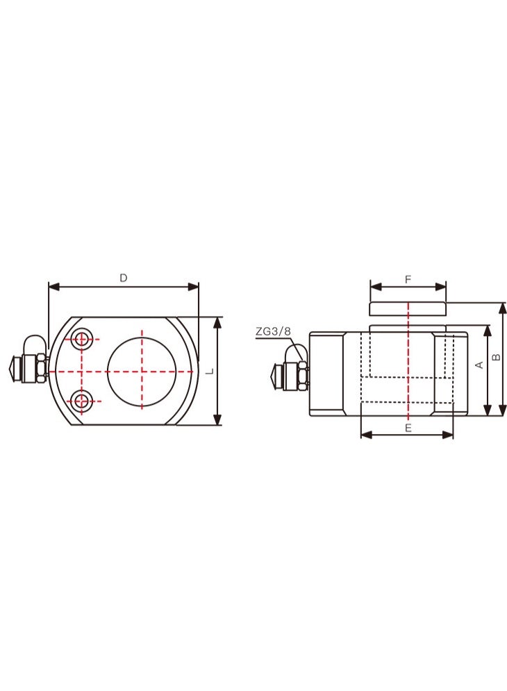 Hydrol High Pressure Hydraulic Pancake Jack, FPY 10 Ton - Image 2