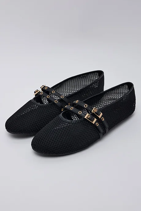 R&B Mesh Mary Jane Shoes