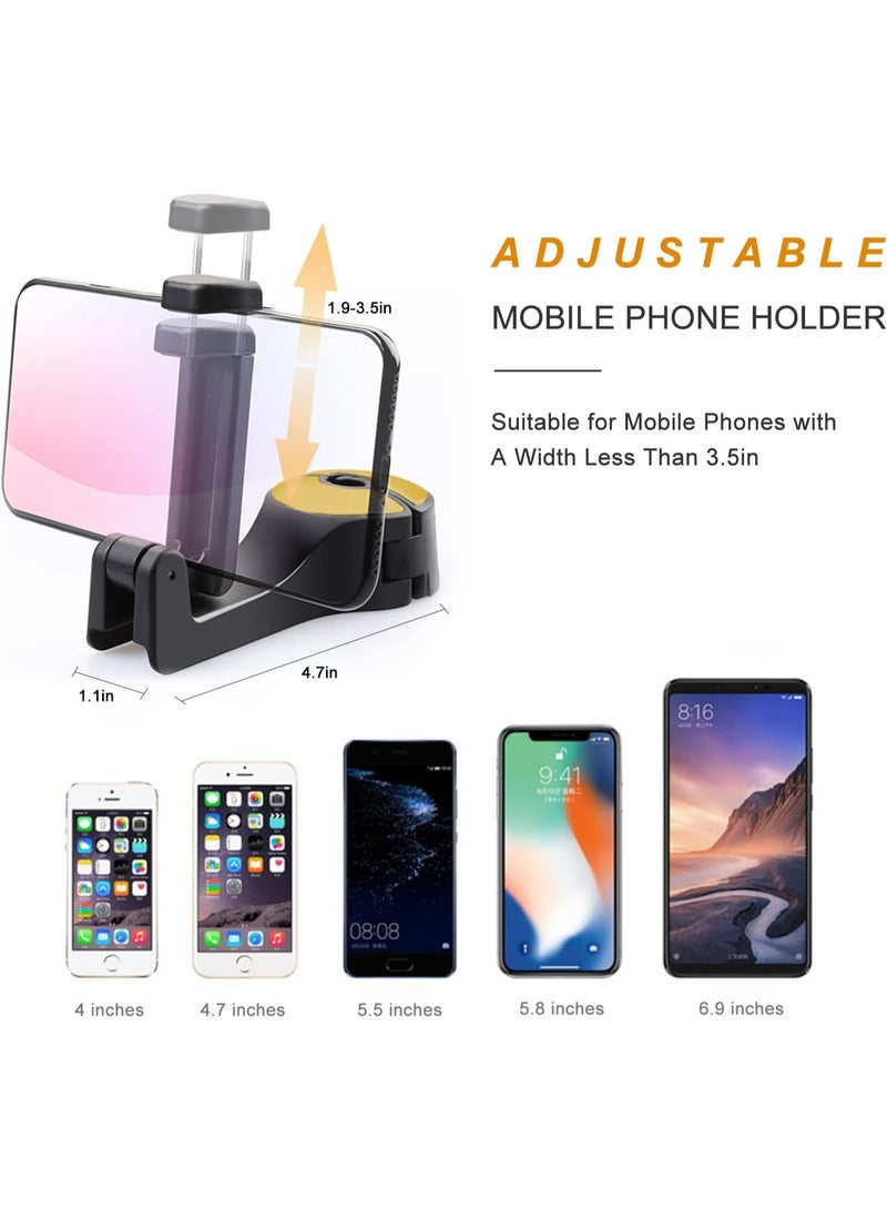 Car Headrest Hidden Hook with Phone Holder, Car Seat Hooks for Purses and Bags, Universal 360° Rotation Headrest Hooks Purse Holder for Car, Car Purse Hook Holder (Gold) - Image 4