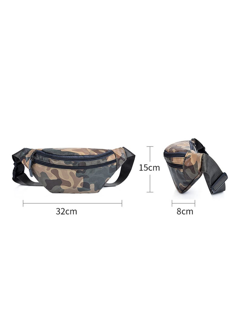 SYOSI - Bumbags for Ladies Men Women, Large Crossbody Pack Belt Bag with Adjustable Buckle, Waterproof Bumbags Fashion Waist Packs, Casual Waist Bag for Sport Running Jogging (Camouflage) - Image 1