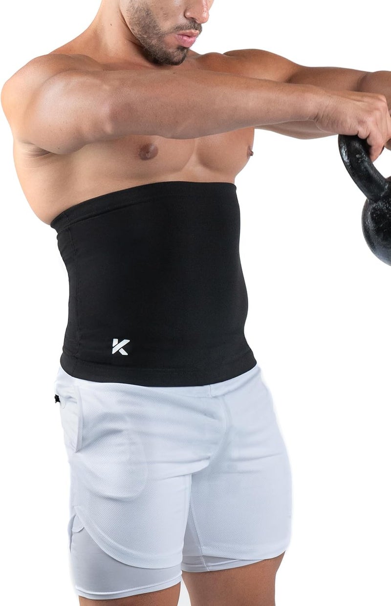 Kewlioo Men's Heat Trapping Waist Toner - Waist Trainer for Men - Comfortable & Discreet Waist Trimmer Thermo Sauna Belt - Image 5