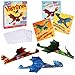 Playhouse Flying Dragons Valentines Day Card Set for Kids 28 Card Pack Envelopes Fold and Fly Paper Airplanes Great for School Classroom Exchange Parties Boys Girls Ages 4 - Image 2