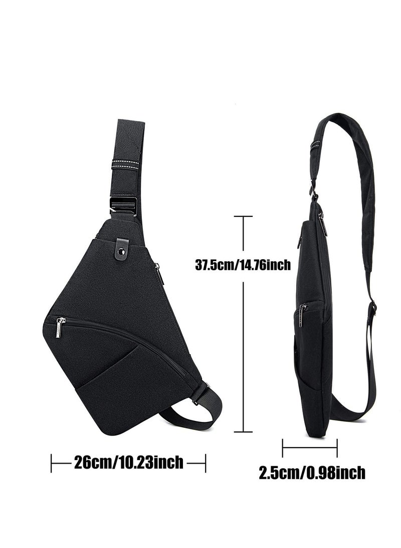 Anti Theft Waterproof Shoulder Backpack Sling Chest Crossbody Bag Cover Pack Rucksack Bicycle Sport