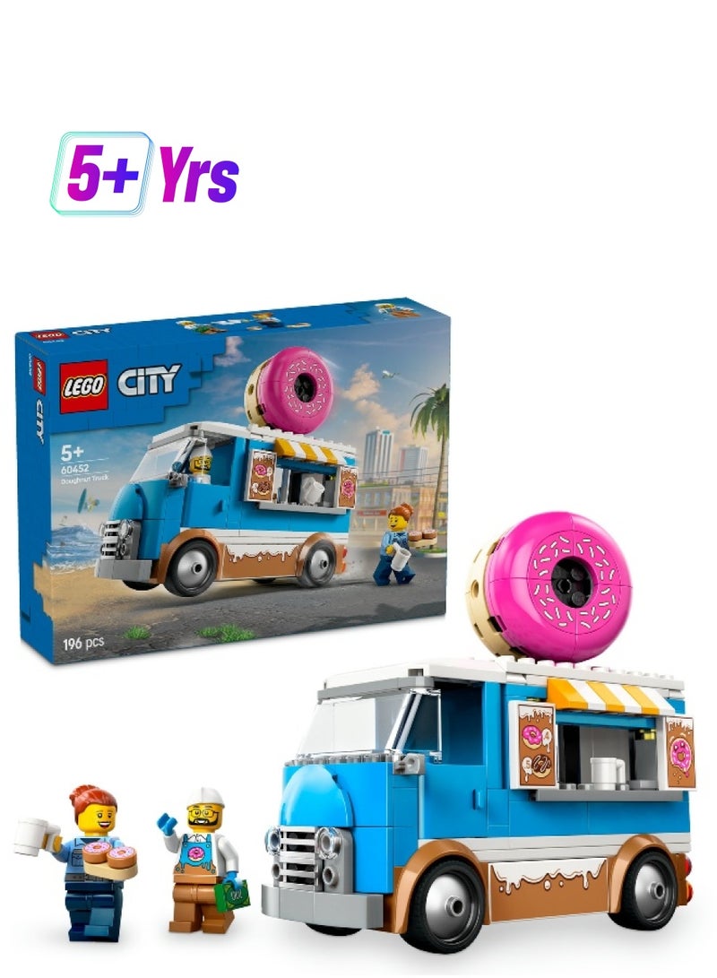LEGO City Donut Truck 60452 Building Set (196 Pieces) - Image 1