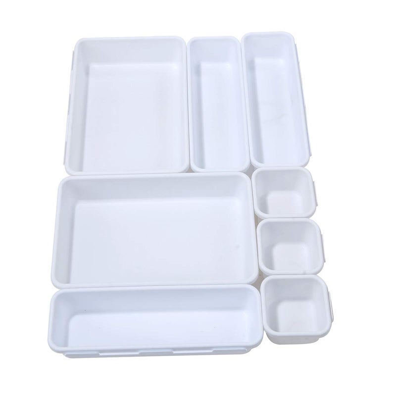 Backerysupply Interlocking Desk Drawer Organizer Separators For Kitchen  Bathroom  Makeup  Office (Set Of 10) - Image 4