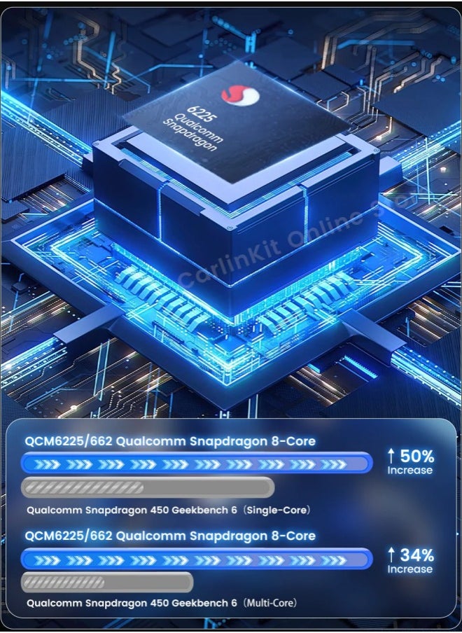 كار لينكيت - كارلين نت كاربلاي جديدة 8 GB، محول لاندرويد اوتو لاسلكي، دونجل محمول لراديو سيارة OEM مع تشغيل سيارة سلكية. - Image 1