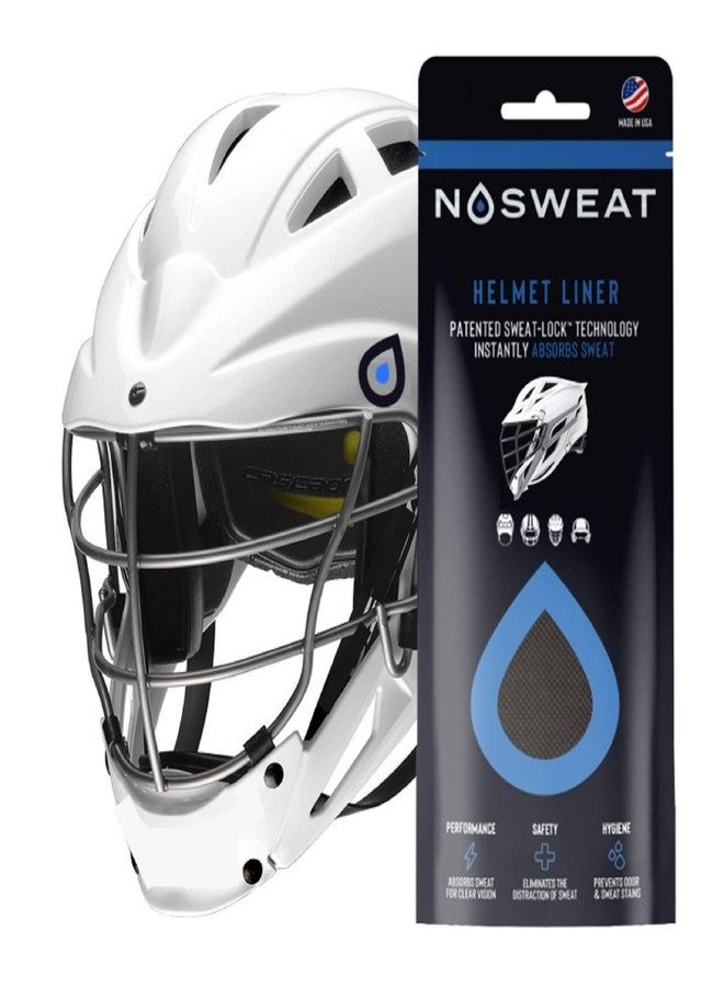 No Sweat Batting Helmet Sweat Liner for Baseball & Softball - NoSweat Patented Helmet Sweatbands (12) Black - Image 3