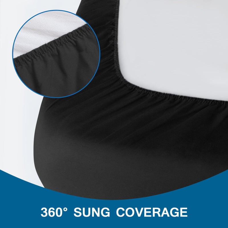 Coldwind صفائح COT 30 "" × 80 "ورقة مرتبة بحجم سرير مزودة بتوين/كامب RVS سرير/ضيوف/مقطورات سرير/سفر سرير/سرير كوين مامول - Image 3