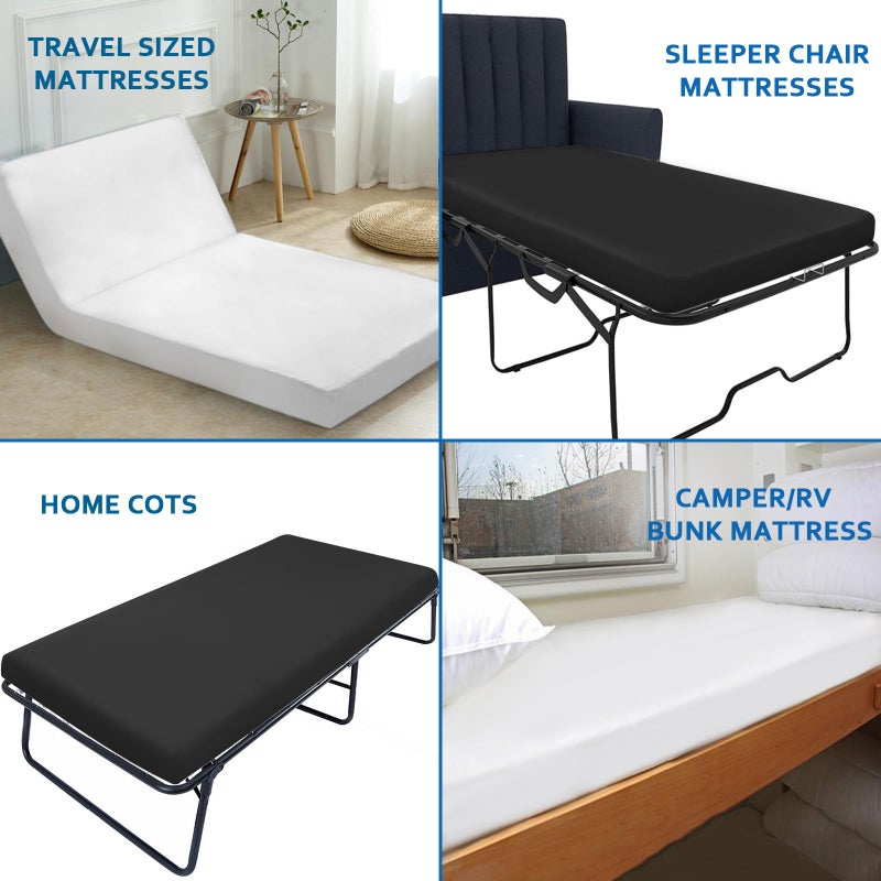 Coldwind صفائح COT 30 "" × 80 "ورقة مرتبة بحجم سرير مزودة بتوين/كامب RVS سرير/ضيوف/مقطورات سرير/سفر سرير/سرير كوين مامول - Image 5