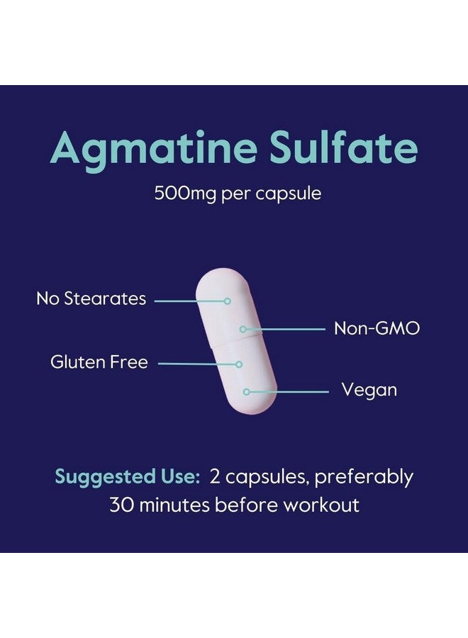 BESTVITE BESTVITE Agmatine Sulfate 500mg (240 Vegetarian Capsules) - No Stearates - Vegan - Non GMO - Gluten Free - Image 5
