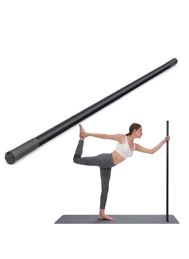 Generic Multifunctional Yoga Stick - Adjustable Metal Stretching Rod with Handles - Portable Exercise Aid (60in/152.4cm)  - Image 1