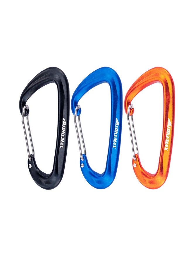 Hikemax 7075 Aluminum Carabiners, Heavy Duty Carabiners Clips 12 KN for Hammocks, Clipping On Camping Accessories, Keychains - Image 5