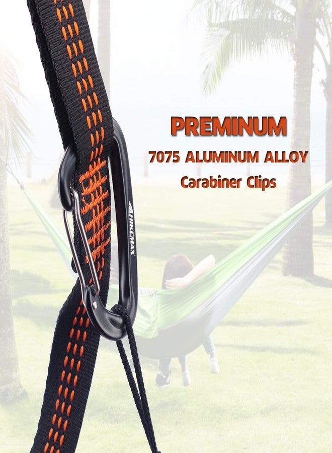 Hikemax 7075 Aluminum Carabiners, Heavy Duty Carabiners Clips 12 KN for Hammocks, Clipping On Camping Accessories, Keychains - Image 4