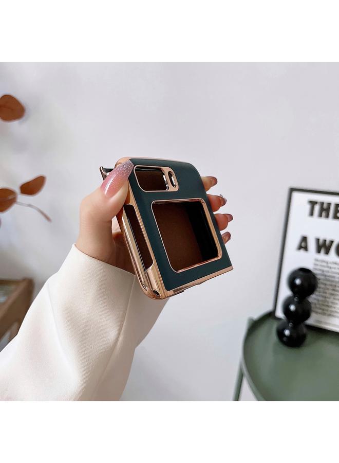 S-TOP Case For Motorola Moto Razr 2022 Genuine Leather Xiaoya Series Nano Plating Phone Case - Image 3