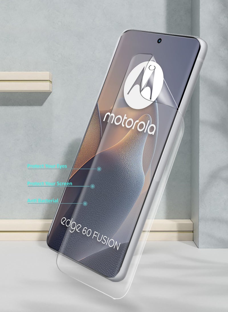 Wtech Motorola Edge 60 / Motorola Edge 60 Fusion 5G 2025 Premium Hydrogel Film Thin and Flexible Screen Protector (MSHFMN) - Clear - Image 4