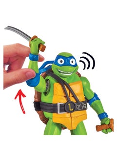 Teenage Mutant Ninja Turtles Teenage Mutant Ninja Turtles: Mutant Mayhem 5.5 Leonardo Deluxe Ninja Shouts Figure by Playmates Toys  - Image 2
