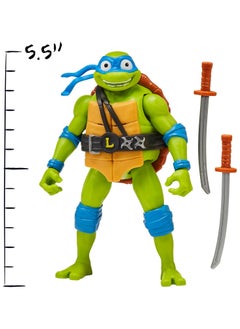 Teenage Mutant Ninja Turtles Teenage Mutant Ninja Turtles: Mutant Mayhem 5.5 Leonardo Deluxe Ninja Shouts Figure by Playmates Toys  - Image 3