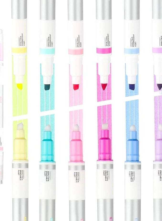 Flamingo Twin Sided Erasable Hilighter 6Pieces - Image 2