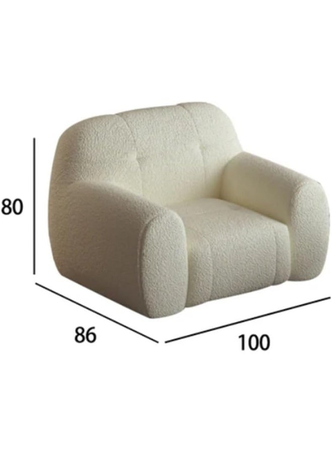 Generic Ultimate Comfort Trio Boucle Sofa Chair and Ottoman Set Luxurious Lounge Seating for Modern Living Spaces  - Image 2