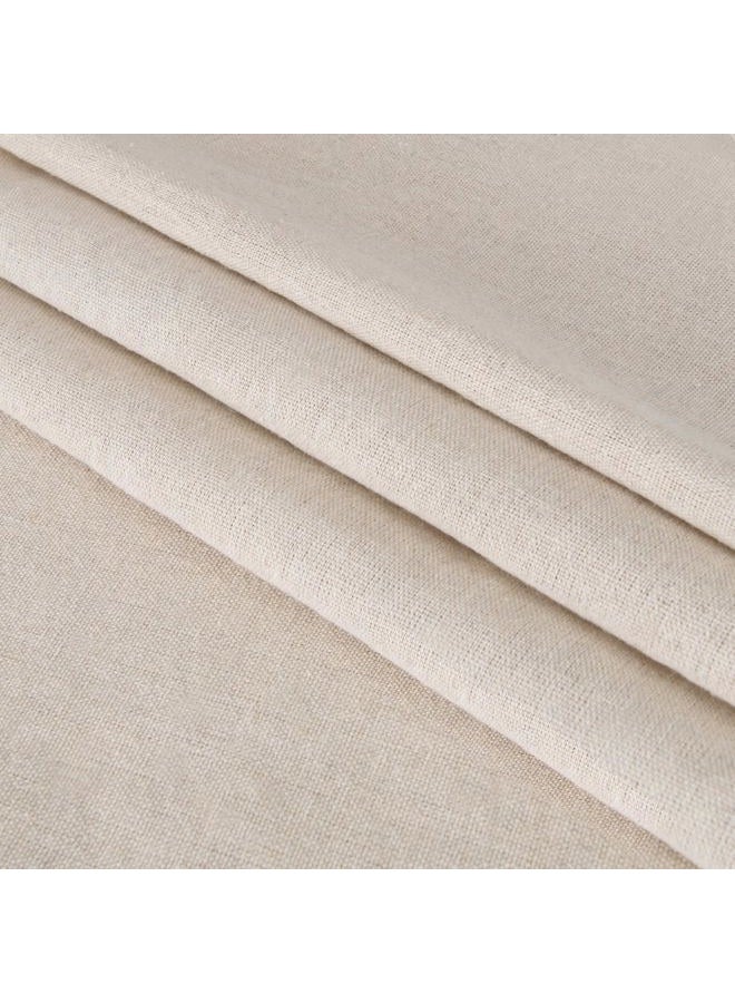 LOVOUS 20 PCS Linen Embroidery Fabric, Pre-Cut Solid Color 5 Different Sizes 5.9 to 19.6inch Embroidery Cloth Fabric Squares, Needlework Sewing Quilting Cloth for DIY Garment Crafts Project, Natural Color - Image 3