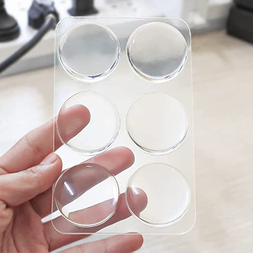 Ketmart Round Door Stopper Silicone Handle Bumpers Self Adhesive Wall Protector Door Knob Stops for Wall Furniture Accessories[12PCs] - Image 2