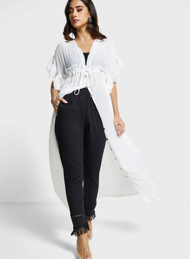 kolaba Pocket Detail High Waist Pants