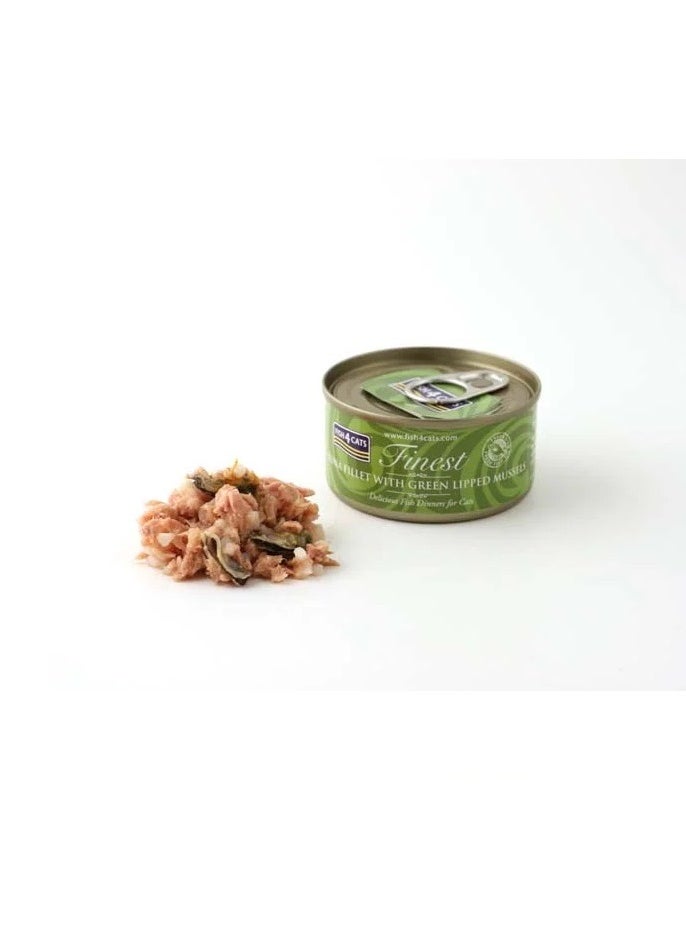 fish4cats - Fish4Cats Tuna Fillet with Mussels Cat Wet Food 10X70G - Image 1