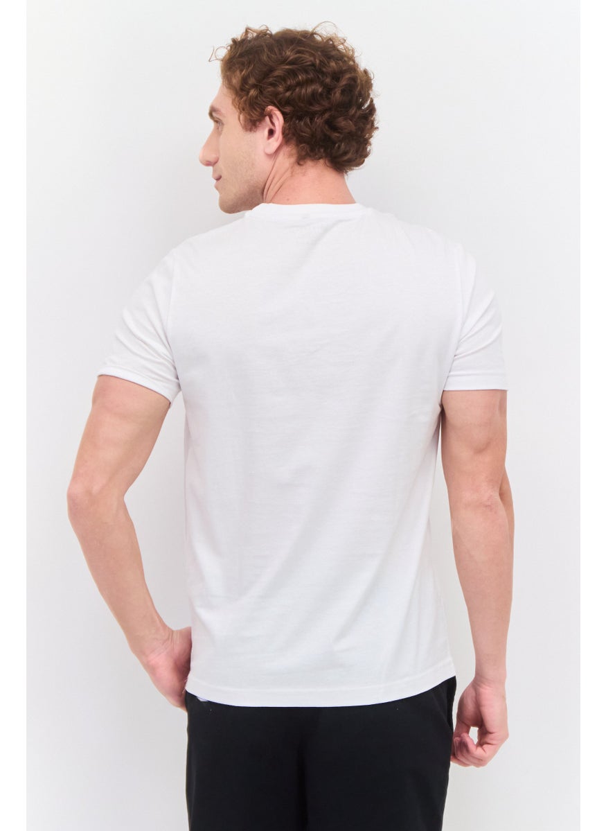Free Soul - Men Crew Neck Short Sleeve Graphic Printed T-Shirt, White - Image 1