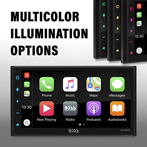 BOSS Audio Systems BVCP9850W Car Stereo - Wireless Apple CarPlay & Android Auto, Double Din, 6.75 Inch Touchscreen, Bluetooth, No DVD CD Player, AM/FM Radio Receiver, Wireless Remote Control - Image 5