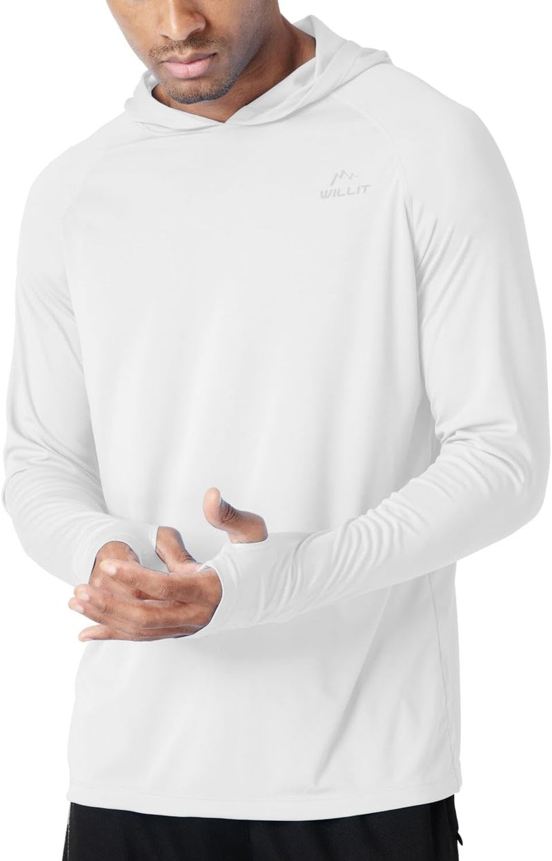 Willit Men's Sun Shirts UPF 50+ Protection Hoodie Rash Guard Shirt SPF UV Shirt Long Sleeve Fishing Outdoor Lightweight - Image 1