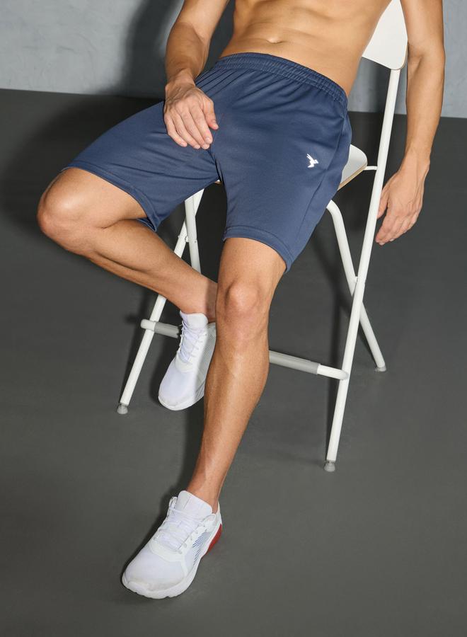 تكنوسبورت شورت رجالي تكنوسبورت بقصة ضيقة سادة مع تقنية تكنو دراي - Image 1