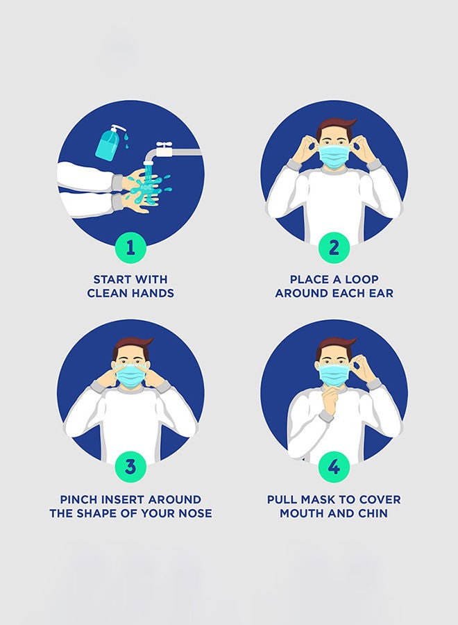 نيبمينينت مجموعة أقنعة وجه للاستخدام مرة واحدة 50 قطعة - Image 4