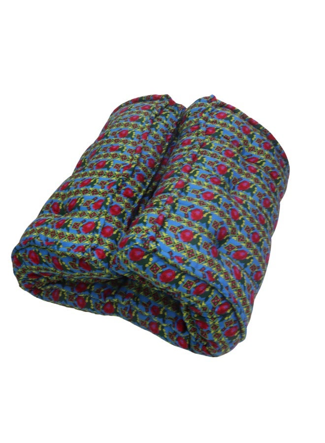 سمارت هوم مرتبة ومطرحة قطنية فاخرة بأبعاد مثالية (180 سم × 90 سم × 10 سم) للمنزل والمخيمات والإستراحات تتميز بالراحة التامة والدعامة المثالية لجعل كل لحظة من الراحة أكثر استرخاءً بفضل قماشها القطني الناعم وارتفاعها المثالي - Image 4