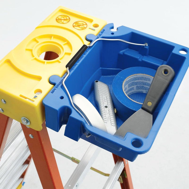 folosem AC52-UB Ladder Accessories Lock-in Job Bucket for Werner 6000 series, 6100 series, 6200 series, 6300 series,Blue - Image 4