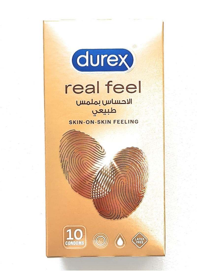 DureLife Pack Of 10 Skin On Feeling Real Feel Condoms Pieces 