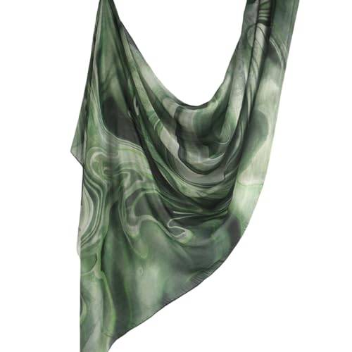 ZGMYC Watercolor Floral Printed Hijab Scarf for Women Soft Modal Cotton Instant Hijab Head Wraps Shawls Tie Dye Long Scarves - Image 2
